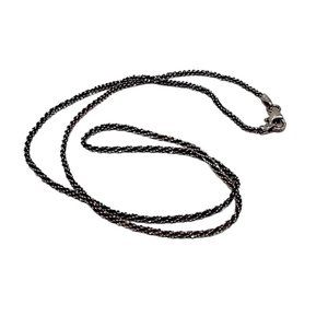 925 Blackened Sterling Silver Necklace Best Silver Inc 18 Inch 3.79g